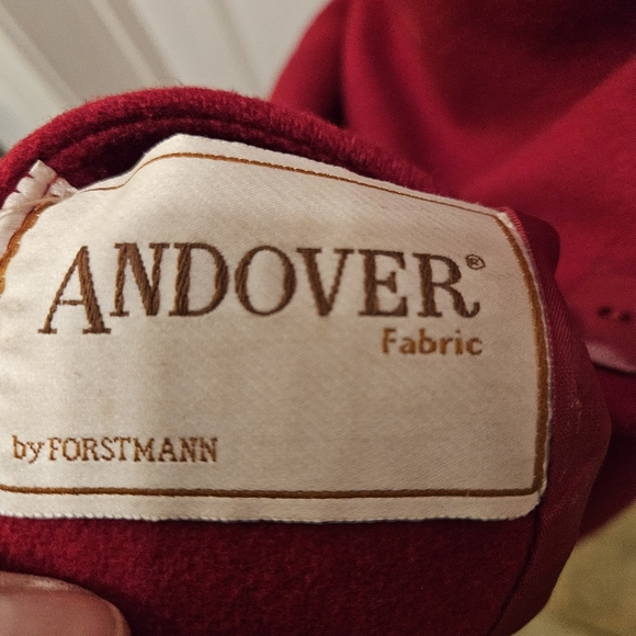 Vintage Rare Red Trench Coat Sz M/L Andover Fabric ForstMann - Picture 2 of 10